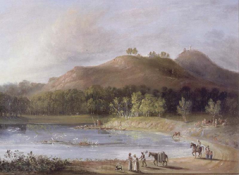 unknow artist Hill and Lake of Ture